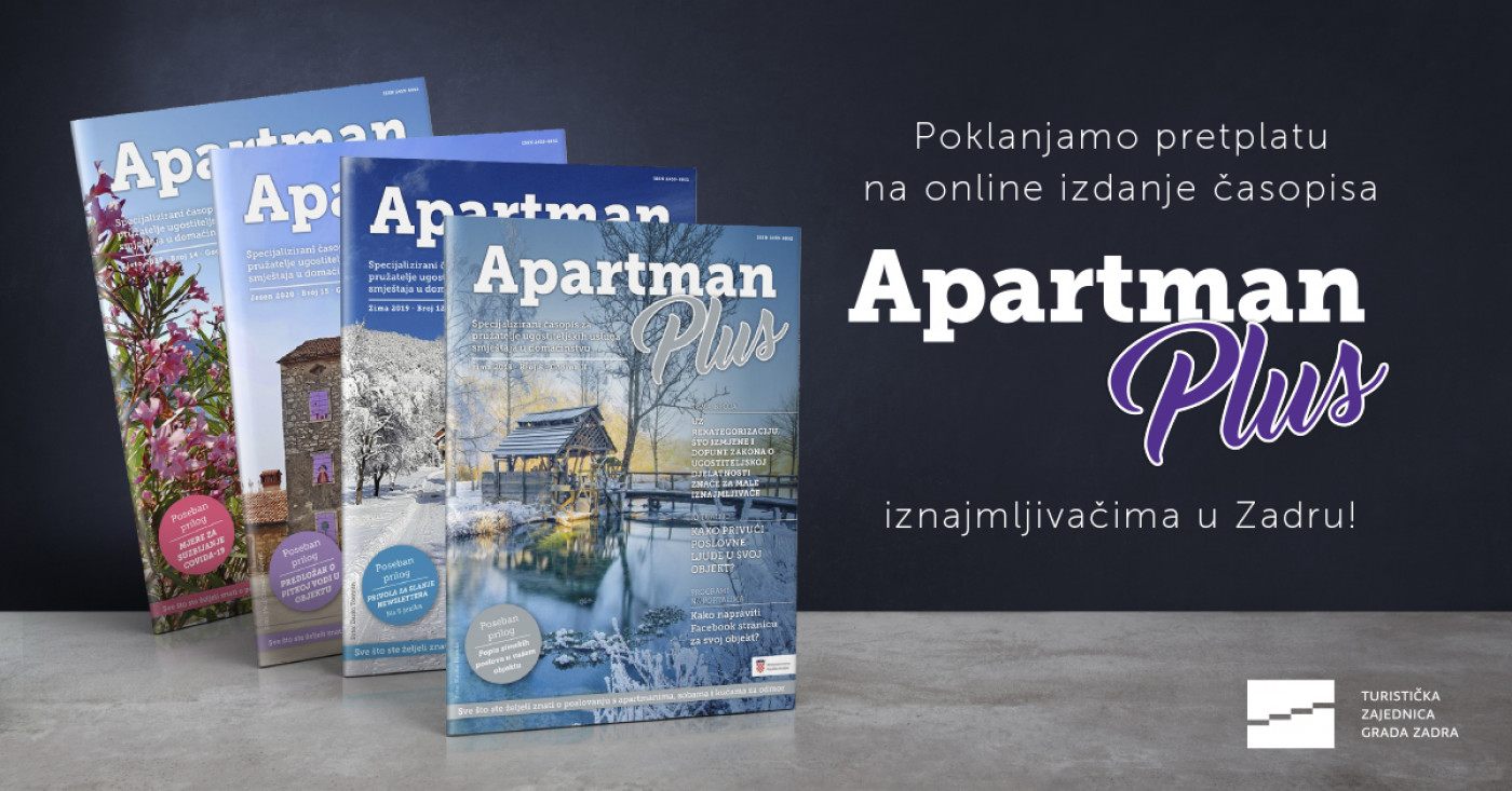 Besplatna pretplata na online časopis Apartman Plus