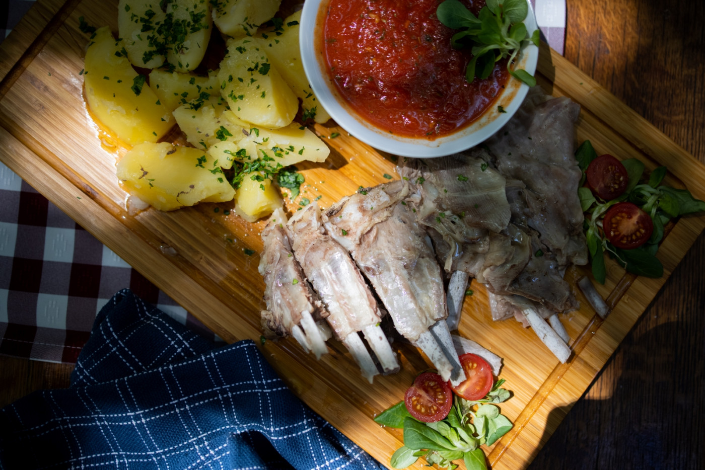 Kid Goat Meat Le&scaron;ada, a Shepherd's Dish Made of Young Goat Meat