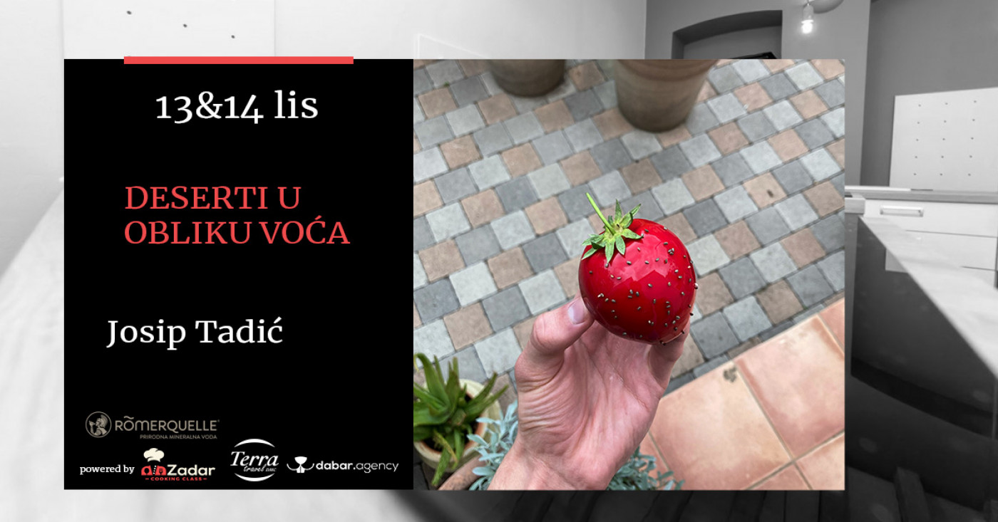 FruitShaped Desserts Josip Tadić Events Zadar Tourist Board