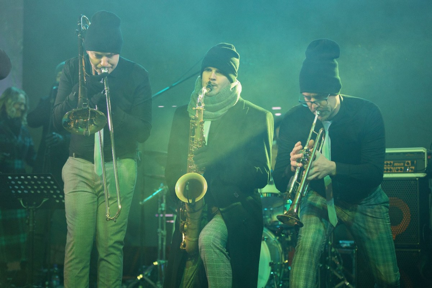 The Split Star Was Welcomed by the Crowded Christmas Market Square in Zadar