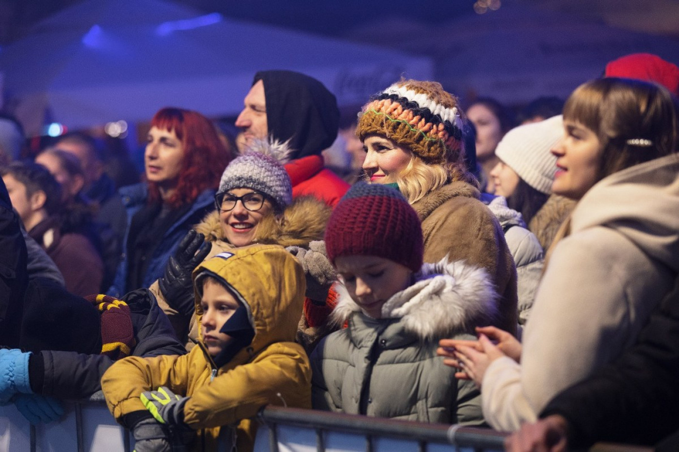 The Split Star Was Welcomed by the Crowded Christmas Market Square in Zadar