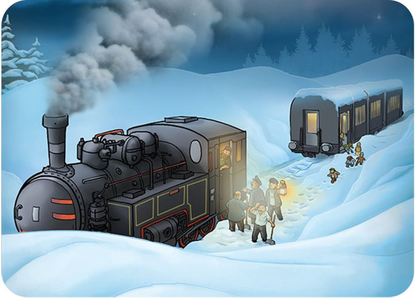 Train in the Snow
