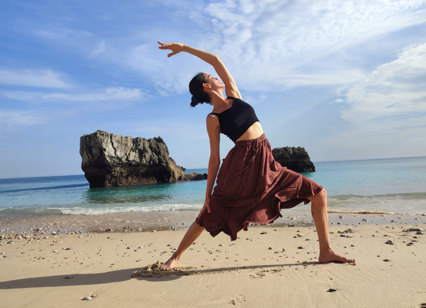Morning Yoga on &Scaron;otori&scaron;će Beach