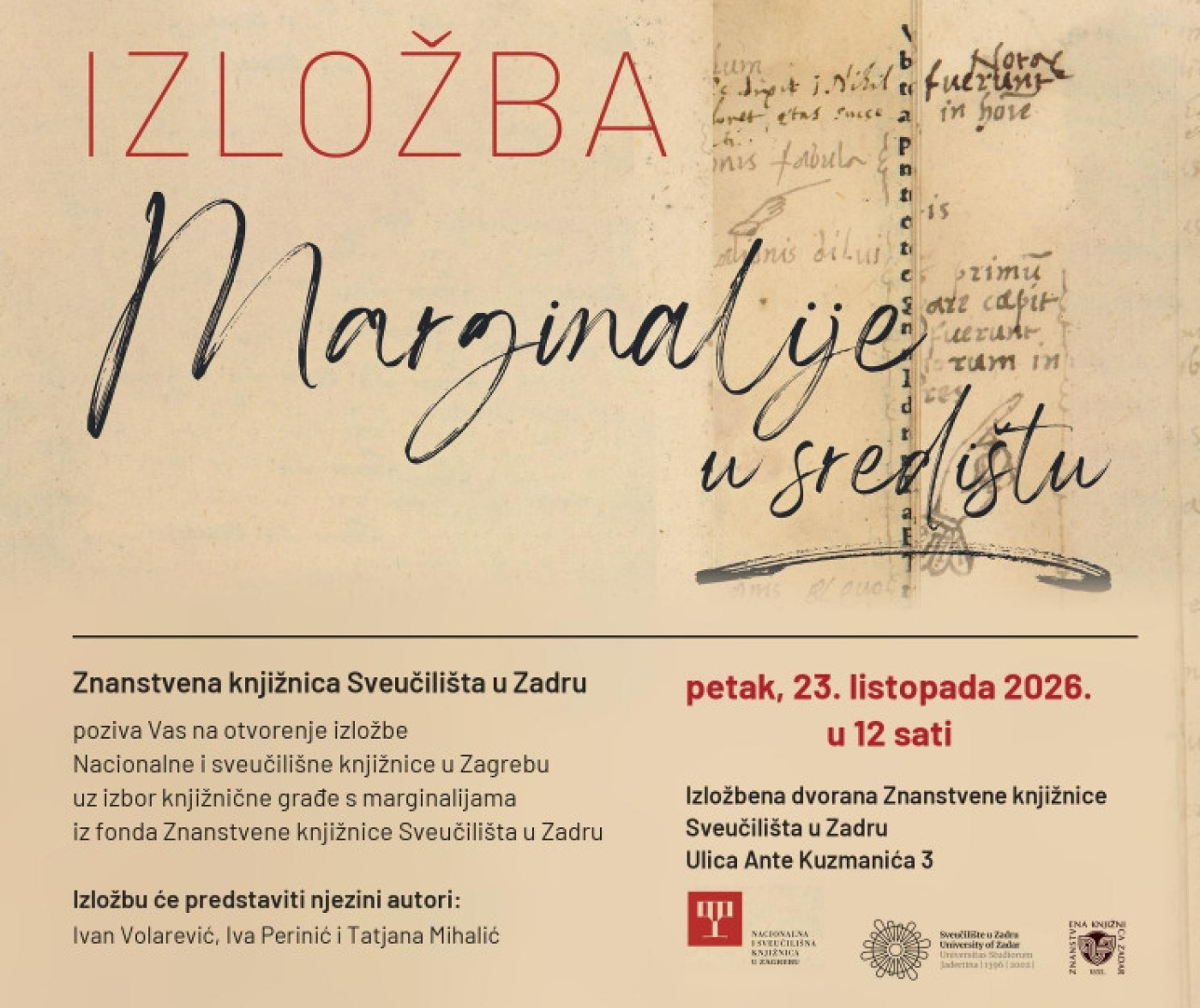 Izložba | Marginalije u središtu